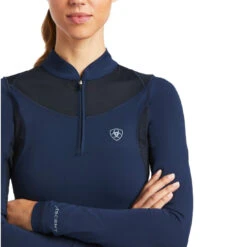 Baselayer Ariat Ascent Long Sleeve Navy Ladies -King Breyer Shop Ariat Ascent Long Sleeve Baselayer Navy Ladies 4