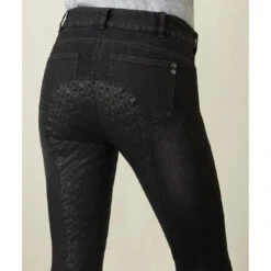 Breeches Ariat Halo B Denim Full Seat Black Rinse Sp22 Ladies