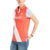 Zz Ariat Polo Taryn Short Sleeve S21 Cayenne Ladies 2 Zz Ariat Polo Taryn Short Sleeve S21 Cayenne Ladies -King Breyer Shop Ariat Polo Taryn Short Sleeve S21 Cayenne Ladies