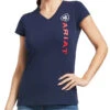 Tee Shirt Ariat Vertical Logo Navy Sp22 Ladies -King Breyer Shop Ariat Tee Shirt Vertical Logo Navy Sp22 Ladies 0578fd6d 342b 4071 81b2 8ec6542ecb9b