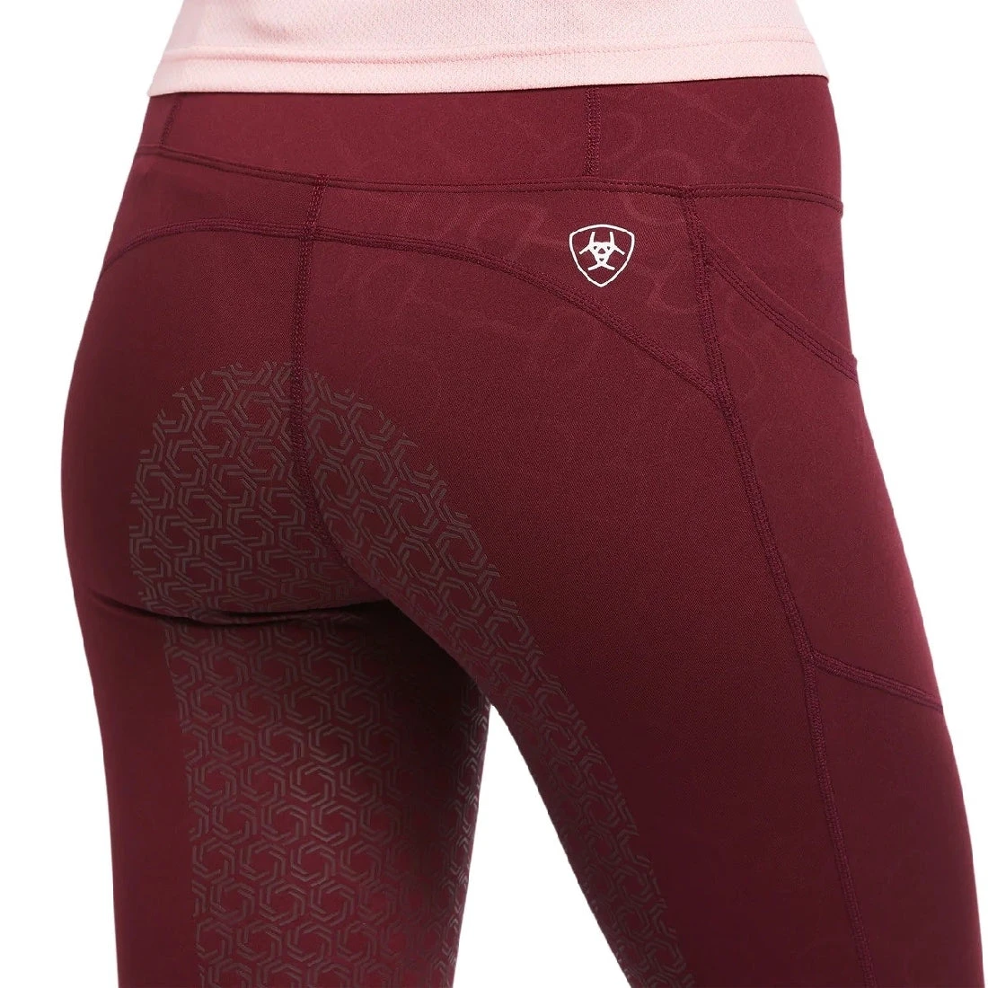 Tights Ariat Eos Full Seat Zinfandel Bit Print Emboss Sp22 Ladies 5 Tights Ariat Eos Full Seat Zinfandel Bit Print Emboss Sp22 Ladies - Image 3