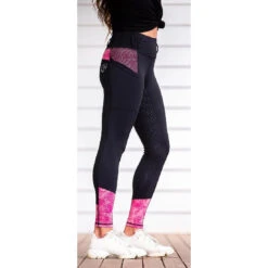 Miami Twist Performance Riding Tights For Equestrian Use -King Breyer Shop Bare Equestrian Performance Riding Tights Miami Twist 3