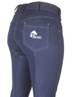 Denim Jodhpurs With Silicone Seat Classic Jeans Pockets -King Breyer Shop Denim jodhpurs with silicone seat