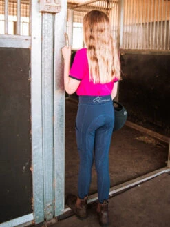 Child's Navy Lexington Tights In Earlwood