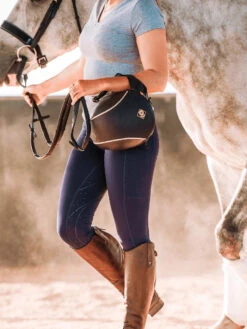 Ladies' Navy Lexington Tights In Earlwood -King Breyer Shop Earlwood Lexington Tights Navy Ladies 5