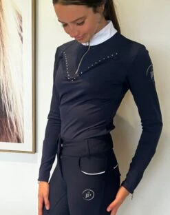 Equestrian Fashion By JP - "Grace" Show Shirt -King Breyer Shop Graceshowshirtblue