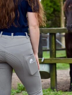 CoolMax Grey Breeches With Phone Pockets -King Breyer Shop GreyCoolmax1 f448167c 2417 4ac7 a09b ee0ad3ffe3ca