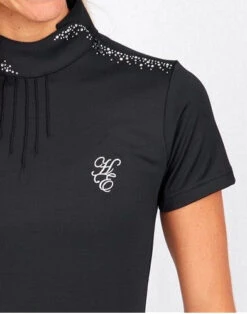 Shirt Show Huntington Olivia With Diamantes Navy Ladies -King Breyer Shop Huntington Olivia Show Shirt With Diamantes Navy Ladies 3