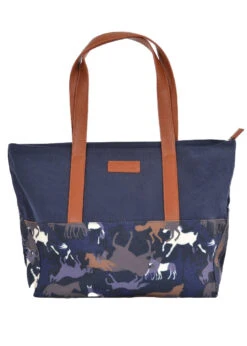 Luggage Tote Bag Horse Print Thomas Cook