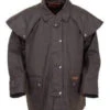 Oilskin Outback Short Coat Brown