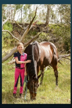 Jodhpurs Peter Williams Gel Seat Pull On Pink & Purple Childs -King Breyer Shop Peter Williams Gel Seat Pull On Jodhpurs Pink Purple Childs 4