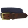 Belt Thomas Cook Comfort Navy & Dark Brown 2 Belt Thomas Cook Comfort Navy & Dark Brown -King Breyer Shop Thomas Cook Belt Comfort Navy Dark Brown