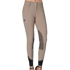 GhoDho Tinley Pro Meryl® Knee Patch Breech TAUPE -King Breyer Shop Tinley Taupe Front cdf23333 62b7 4508 b3b4 825cec1b4db5