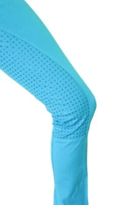 Micro Woven Cotton Blend Jodhpurs In Turquoise - Final Runout, Last Sizes -King Breyer Shop Turquoise Cotton Micro Woven Jods 6