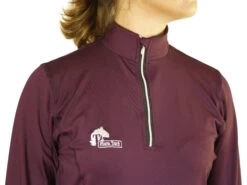 Long Sleeve Base Layer Tops In Wine - Final Run Outlast Sizes 13 Long Sleeve Base Layer Tops In Wine - Final Run Outlast Sizes -King Breyer Shop Winebaselayerridingtopfrontzippedup 2fc34d2e d063 429a b1b1 992cddcd84d9