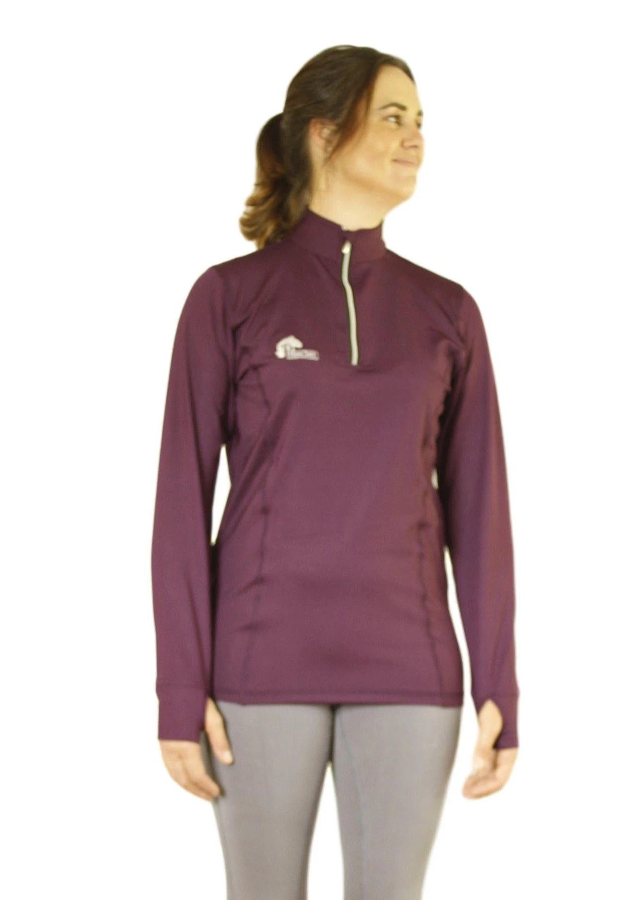 Long Sleeve Base Layer Tops In Wine - Final Run Outlast Sizes 4 Long Sleeve Base Layer Tops In Wine - Final Run Outlast Sizes - Image 2
