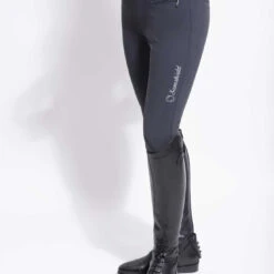 Anthracite Samshield Adele Breeches With Metal Dots