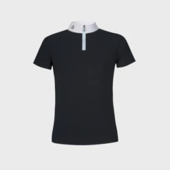 Cavalleria Toscana Girls Jersey Polo - Coloured Zip