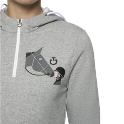 Cavalleria Toscana Girls Loves Horses Hoddie - Ladies -King Breyer Shop cavalleria toscana girls loves horses hoddie ladies trailrace equestrian outfitters 4