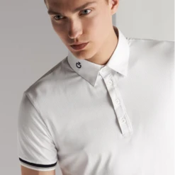 Cavalleria Toscana Men's 3 Stripe Comp Polo