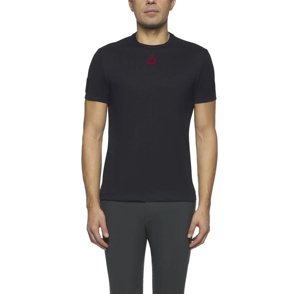 Cavalleria Toscana Men's CT Team Multi Logo T-Shirt 3 Cavalleria Toscana Men's CT Team Multi Logo T-Shirt