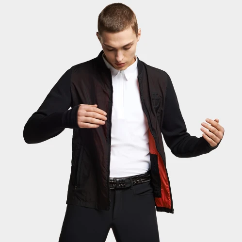 Cavalleria Toscana Men's Tech Knit Bomber 3 Cavalleria Toscana Men's Tech Knit Bomber