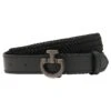 Cavalleria Toscana Youth Belt - Black -King Breyer Shop cavalleria toscana youth belt black trailrace equestrian outfitters
