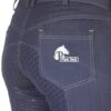 Denim Jodhpurs With Silicone Seat Classic Jeans Pockets