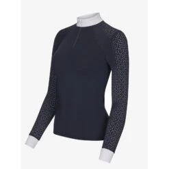 LeMieux Olivia Long Sleeve Show Shirt 15 LeMieux Olivia Long Sleeve Show Shirt -King Breyer Shop lm oliviashowshirt longsleeve navy2 hr 779cdbac 09fa 4594 8003 e2fd5e591612