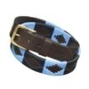 Pampeano 'Azules' Argentinian Polo Belt -King Breyer Shop pampeano azules argentinian polo belt dapple eq