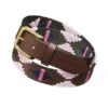 Pampeano 'Rosa' Argentinian Polo Belt -King Breyer Shop pampeano rosa argentinian polo belt dapple eq